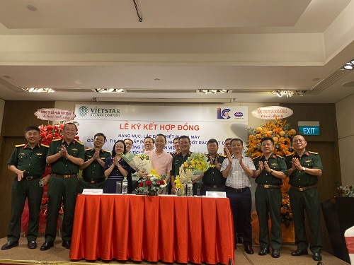 Lễ ký kết hợp đồng nhà máy đốt rác phát điện giữa Tổng công ty Xây dựng Lũng Lô và Công ty cổ phần VIETSTAR